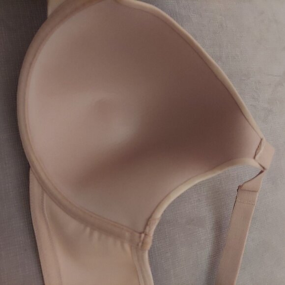 VANITY FAIR Full Figure RADIANT 76528 Underwire Bra Tan Beige size 38DD foam cup - Picture 7 of 11